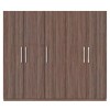 Tủ quần áo gỗ MDF Juno Sofa 5 cánh 2 ngăn màu nâu 220 x 55 x 200cm